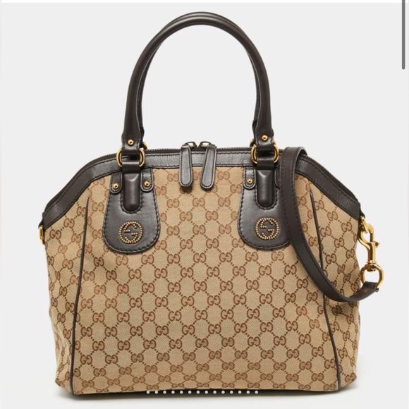 ISO IN SEARCH OF! Gucci Original Gg Canvas Scarlett Tote Bag In Brown